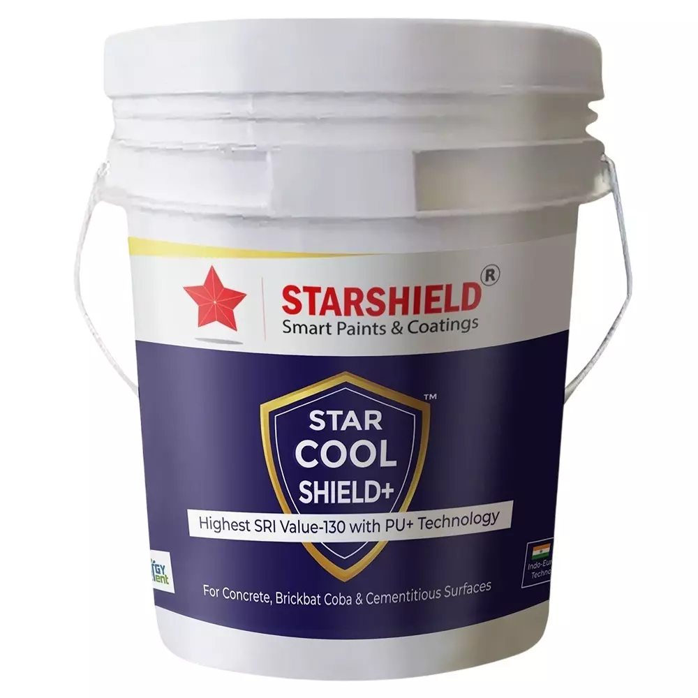Starshield Smart Paints & Coating Liquid 1 L Bucket for Home, Office & Industry, STARCOOLSHIELDPLUS1LTR