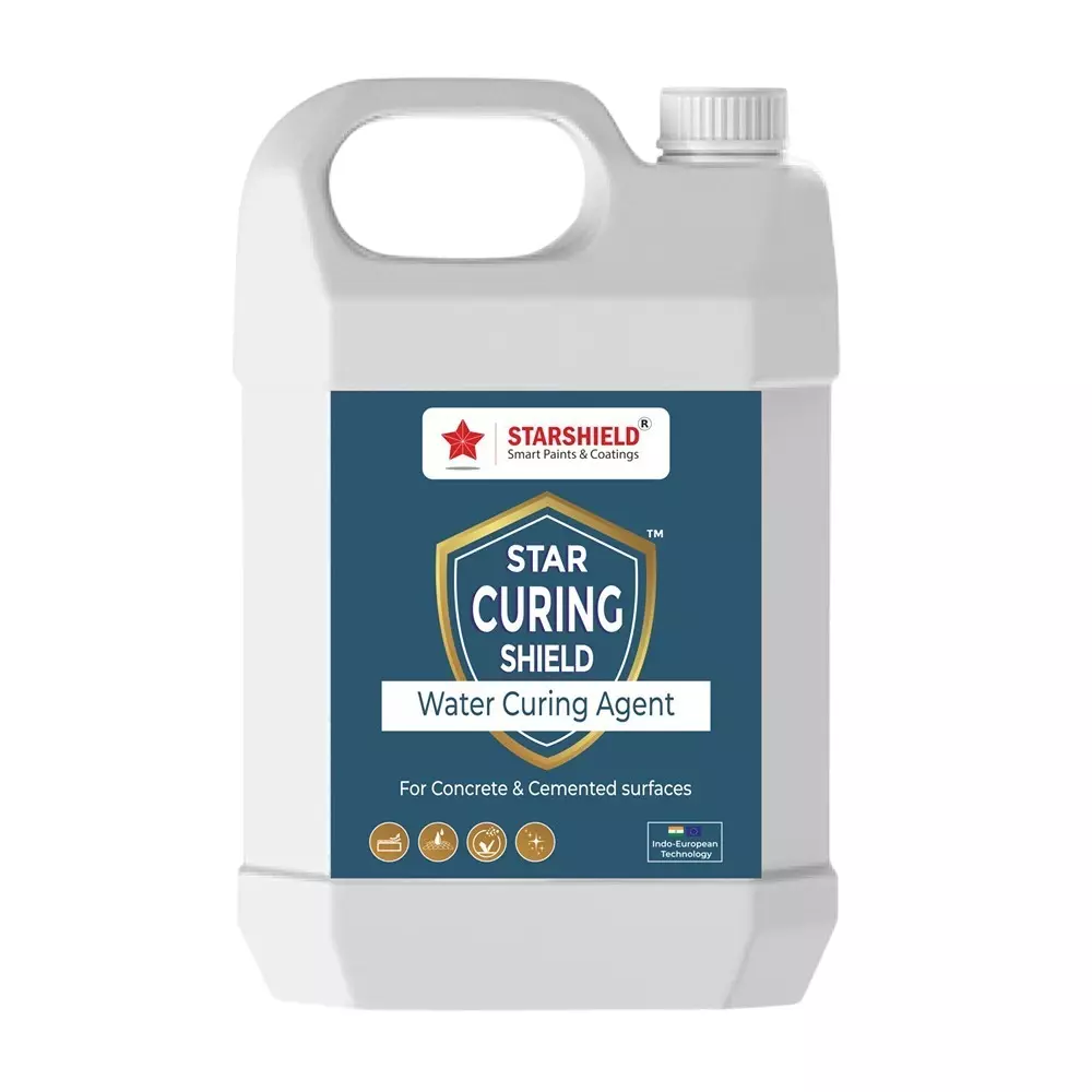 Starshield Curing Shield Water Curing Agent Liquid 5 L Bucket for Home, Office & Industry, STARCURINGSHIELDWATERCURINGAGENT5LTR