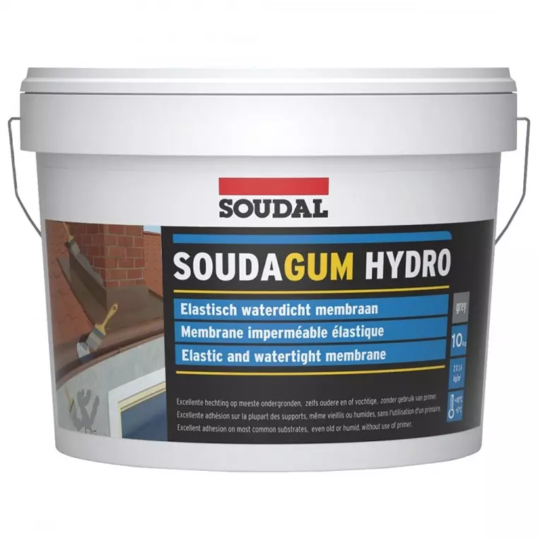 Soudal SOUDAGUM HYDRO Waterproofing Membrane 5 Kg White +5 to 40°C Temperature