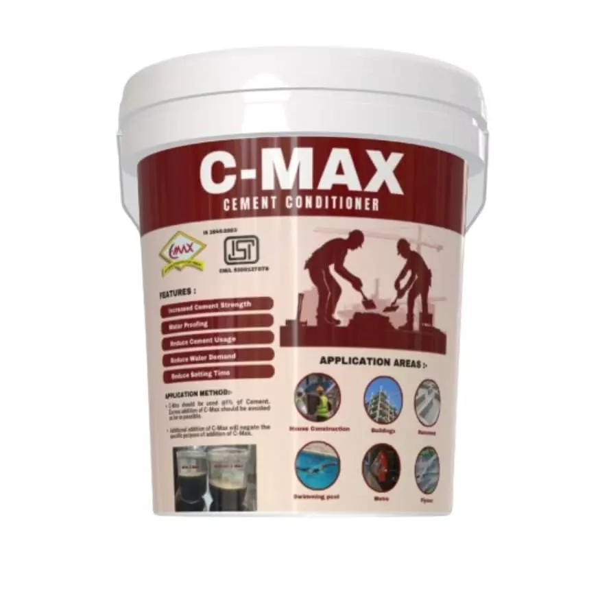 IQSolv C-Max Cement Conditioner Waterproof Chemical 1 Kg Bucket Liquid for Concrete & Exterior