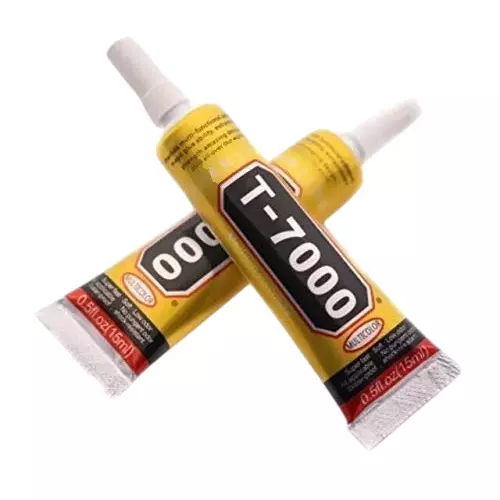 SCHOFIC Glue Sealant Waterproof for Mobile Repair & DIY Diamond Clothes ‎Black, ‎T7000 (Pack of ‎2)
