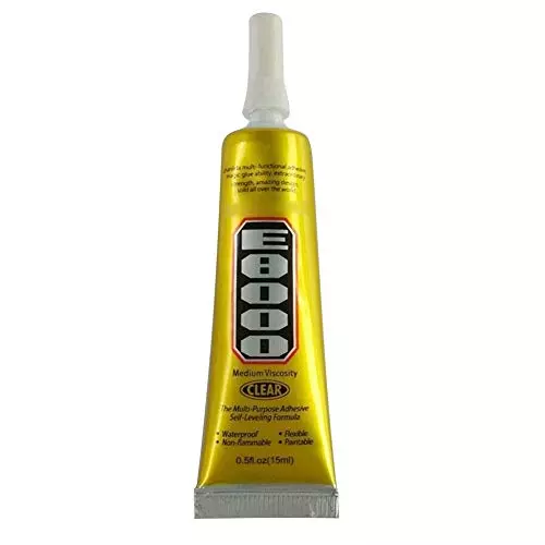 SCHOFIC Glue Sealant Adhesive Clear for DIY Phone Border Diamond Clothes, ‎E8000 (Pack of ‎2)