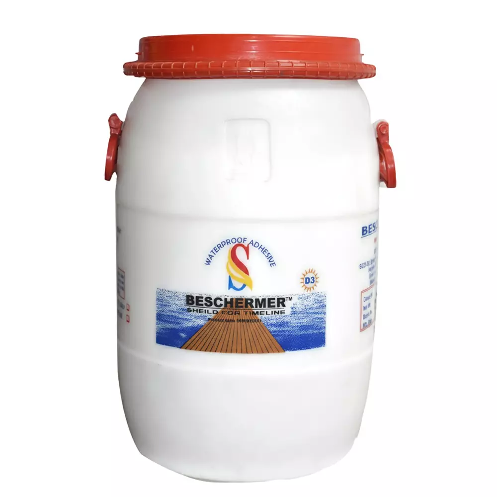 BESCHERMER Waterproof Adhesive PVAc D3 Glue White 50 Kg, SSWD32021