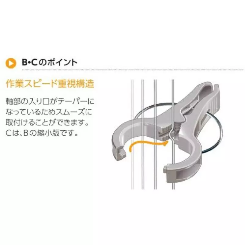 TAKIGEN Kuki Rock, CP-609-C-2-White (Set of 100 Pcs)