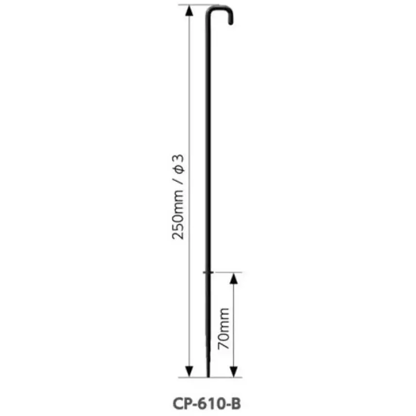 TAKIGEN Stem Support Stick Polypropylene, CP-610-B (Pack of 1000 Pcs)