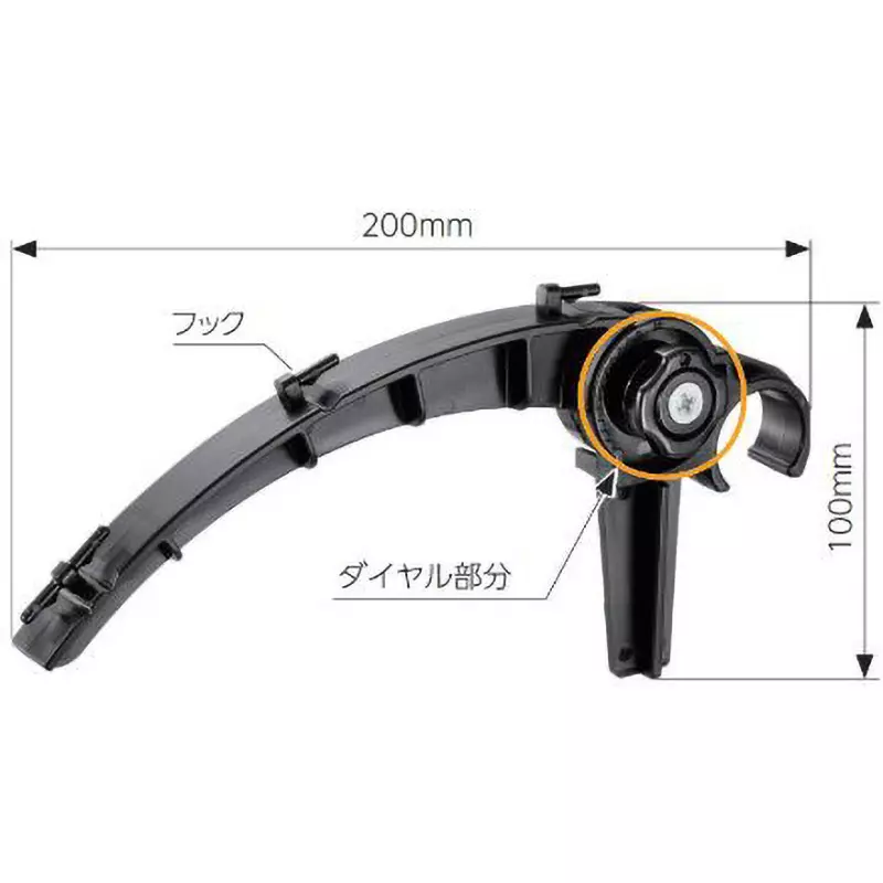 TAKIGEN Pipe Mounting Type Kuki Support Arm Polypropylene, CP-656 (Pack of 100 Pcs)