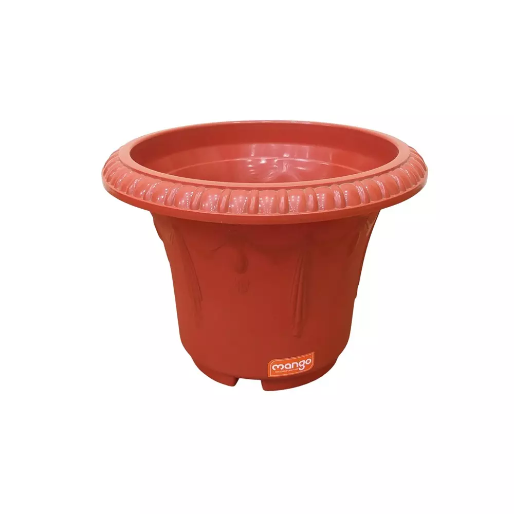 Mango Flower Pot 254x254x355.6 mm Brick Red for Interior or Exterior Décor