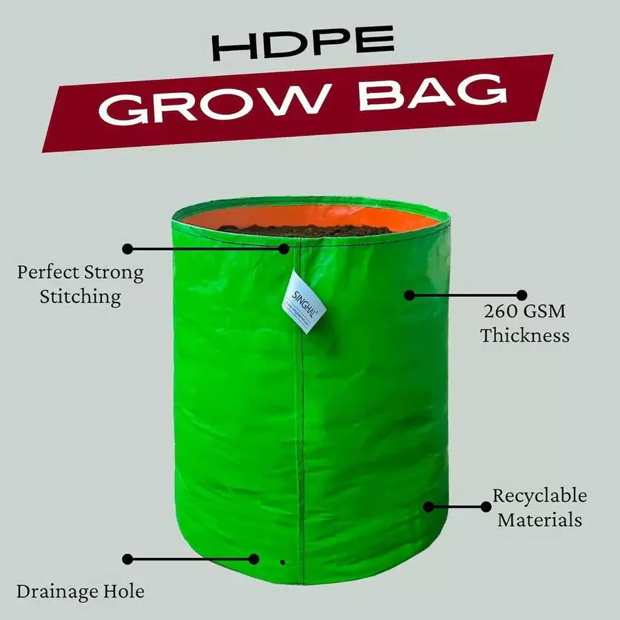 singhal-uv-protected-grow-bags-hdpe-round-shape-260-gsm-12x12-inch-size-green-gb260gsm_12x12_p5-pack-of-5-pcs