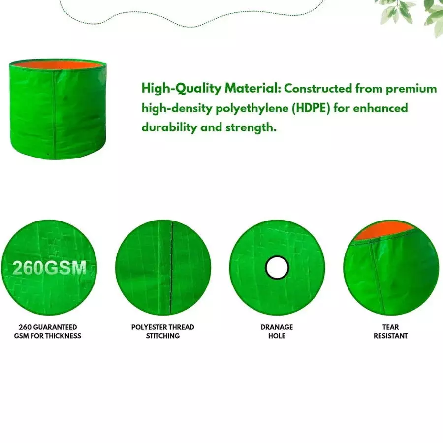 singhal-uv-protected-grow-bags-hdpe-round-shape-260-gsm-24x24-inch-size-green-gb260gsm_24x24_p15-pack-of-15-pcs