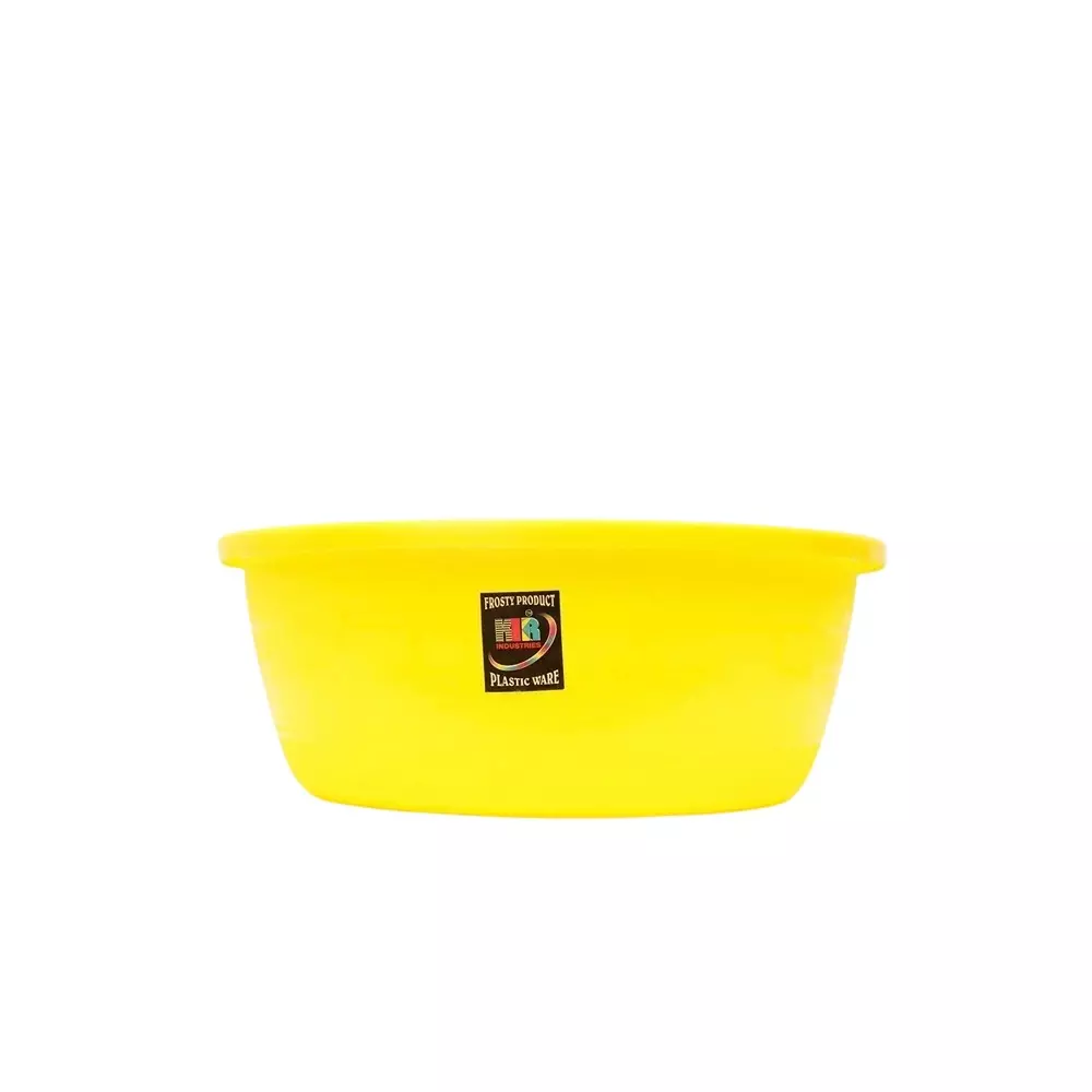 KKR Dynamic Basin Gamla 12 Inch (305 mm) Size Yellow Round Shape Plastic for Indoor & Outdoor Use