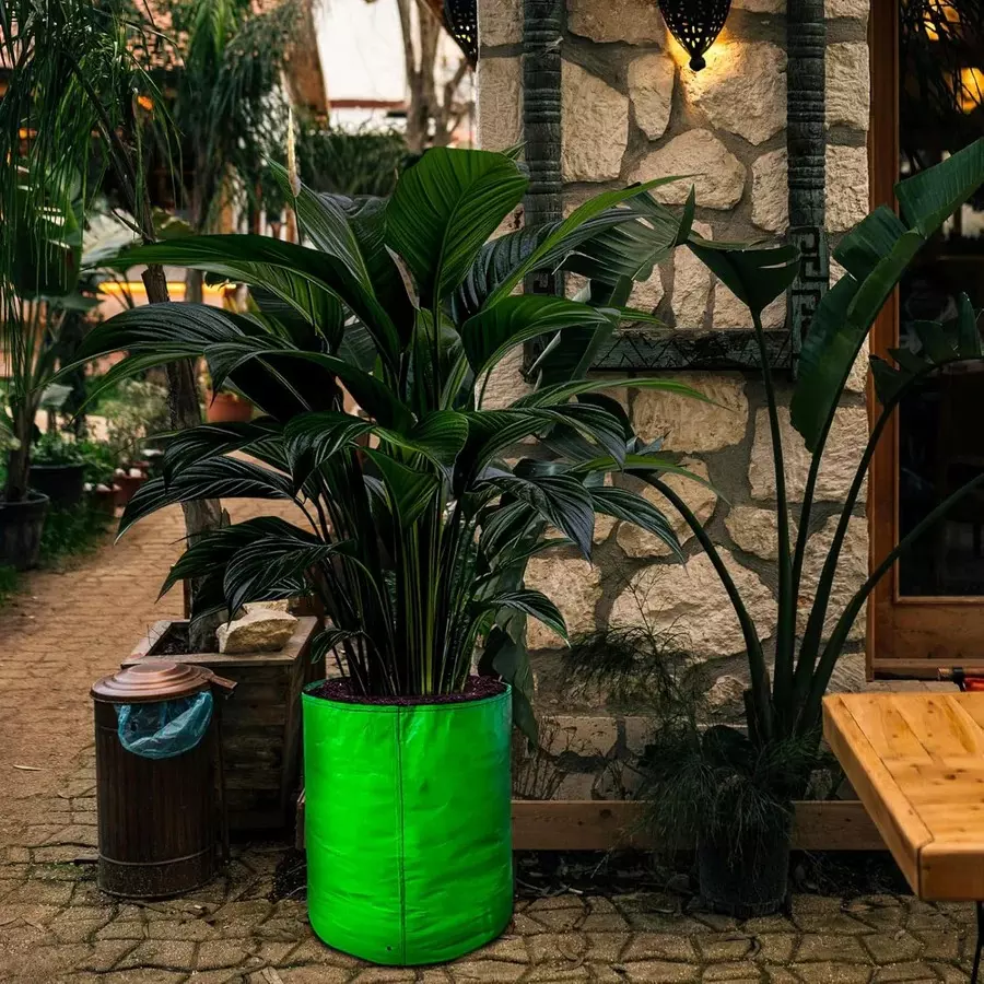 singhal-uv-protected-grow-bags-hdpe-round-shape-260-gsm-15x9-inch-size-green-gb260gsm_15x9_p10-pack-of-10-pcs