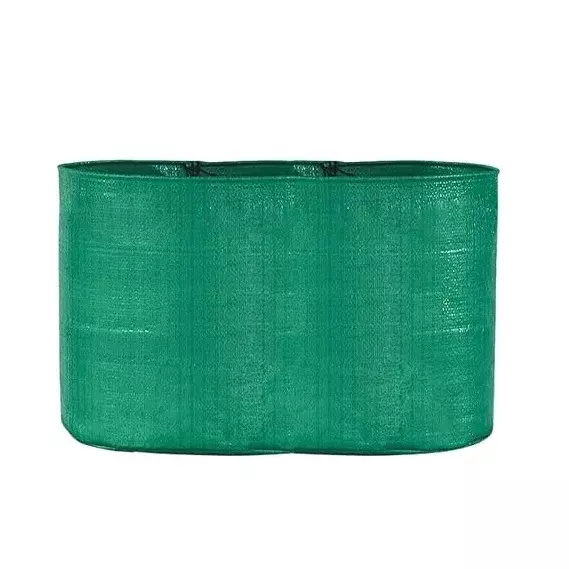 SINGHAL UV Protected Grow Bags HDPE Round Shape 15x9 inch Size Green, GB_15x9_P10 (Pack of 10 Pcs)