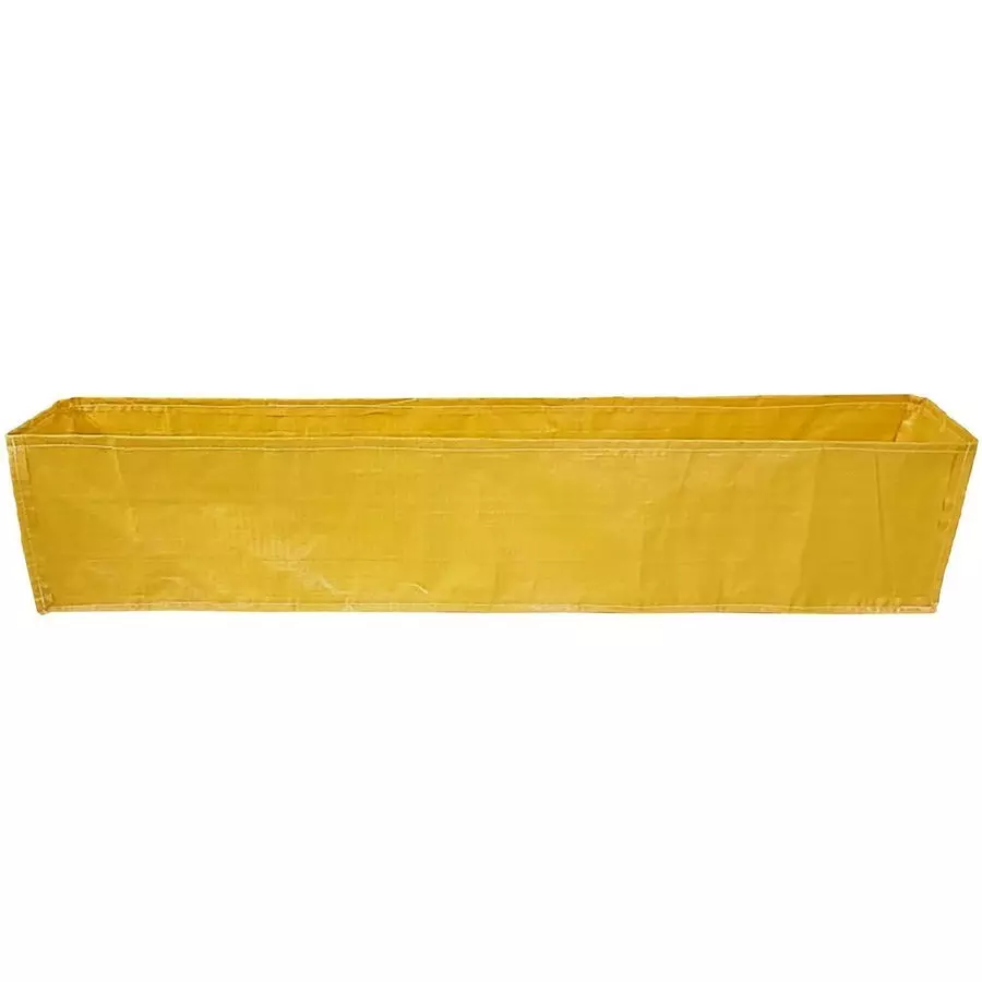 Singhal Plant Grow Bags 60x12x12 inch Yellow HDPE Rectangular (Pack of 10 Pcs)