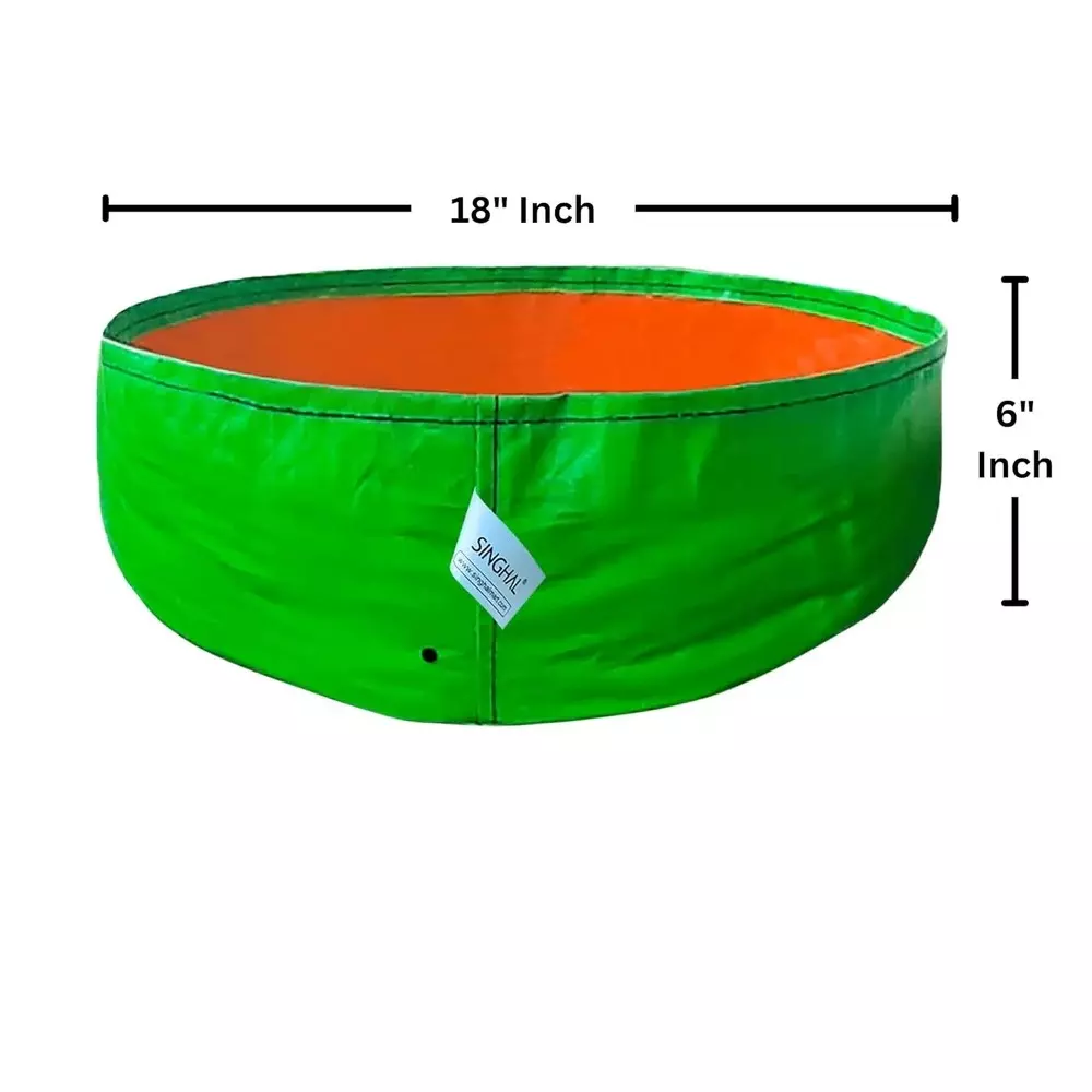 singhal-uv-protected-grow-bags-hdpe-round-shape-260-gsm-18x6-inch-size-green-gb260gsm_18x6_p15-pack-of-15-pcs