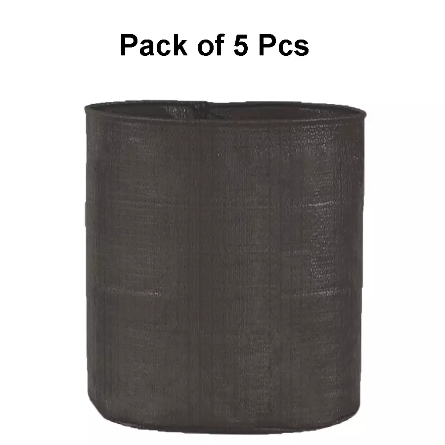 Singhal Plant Grow Bags Black HDPE Round UV Resistant 24x24 inch (Pack of 5 Pcs)