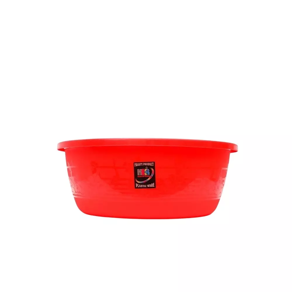 KKR Dynamic Basin Gamla 18 Inch (457 mm) Size Red Round Shape Plastic for Indoor & Outdoor Use