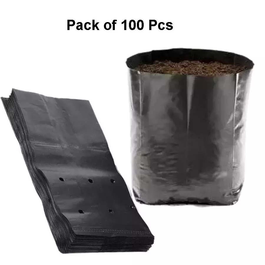 singhal-plant-grow-bags-9x10-inch-black-hdpe-pack-of-100-pcs