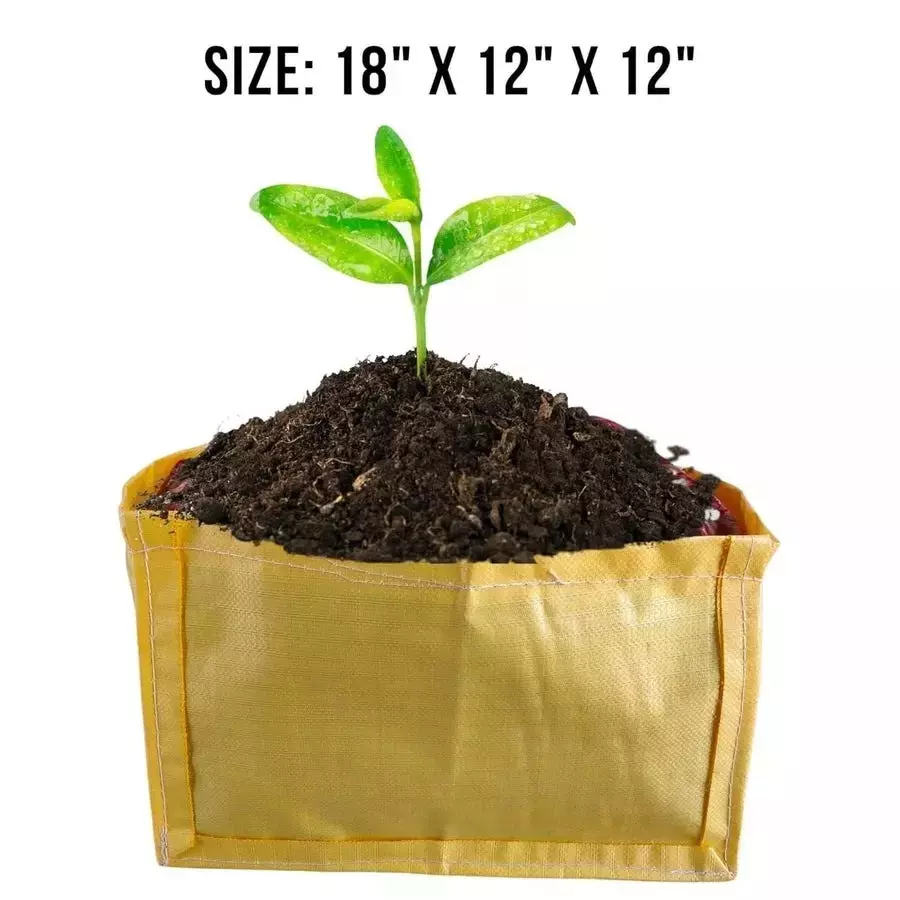 singhal-plant-grow-bags-18x12x12-inch-yellow-hdpe-rectangular-pack-of-25-pcs