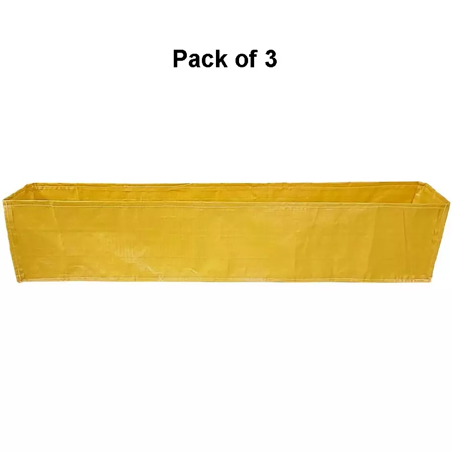 singhal-plant-grow-bags-60x12x12-inch-yellow-hdpe-rectangular-pack-of-3-pcs