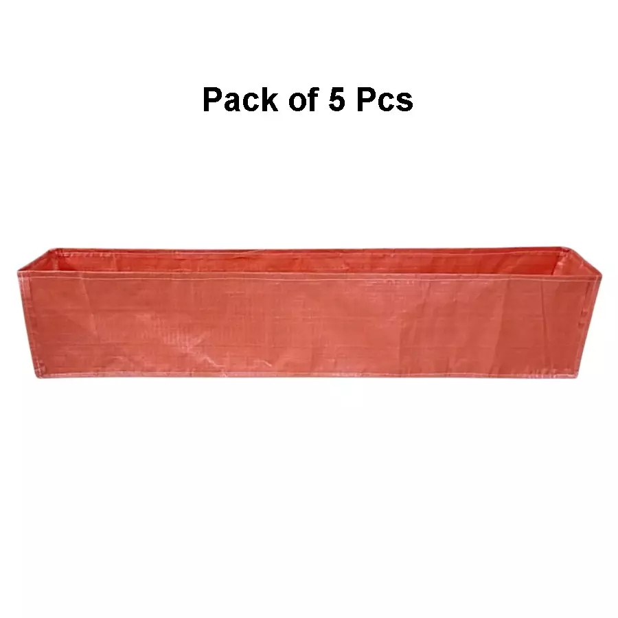 singhal-plant-grow-bags-60x12x12-inch-orange-hdpe-rectangular-pack-of-5-pcs