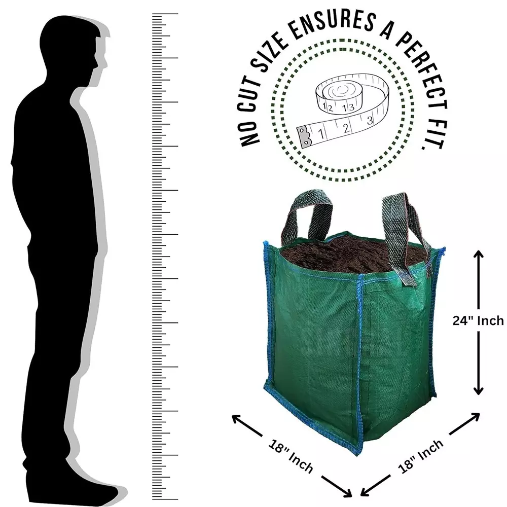 singhal-plant-grow-bags-with-handle-18x24-inch-green-hdpe-square-pack-of-5-pcs