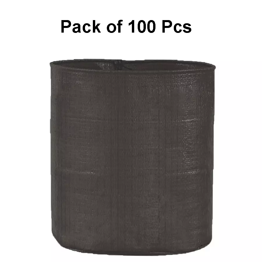 Singhal Plant Grow Bags Black HDPE Round UV Resistant 24x24 inch (Pack of 100 Pcs)