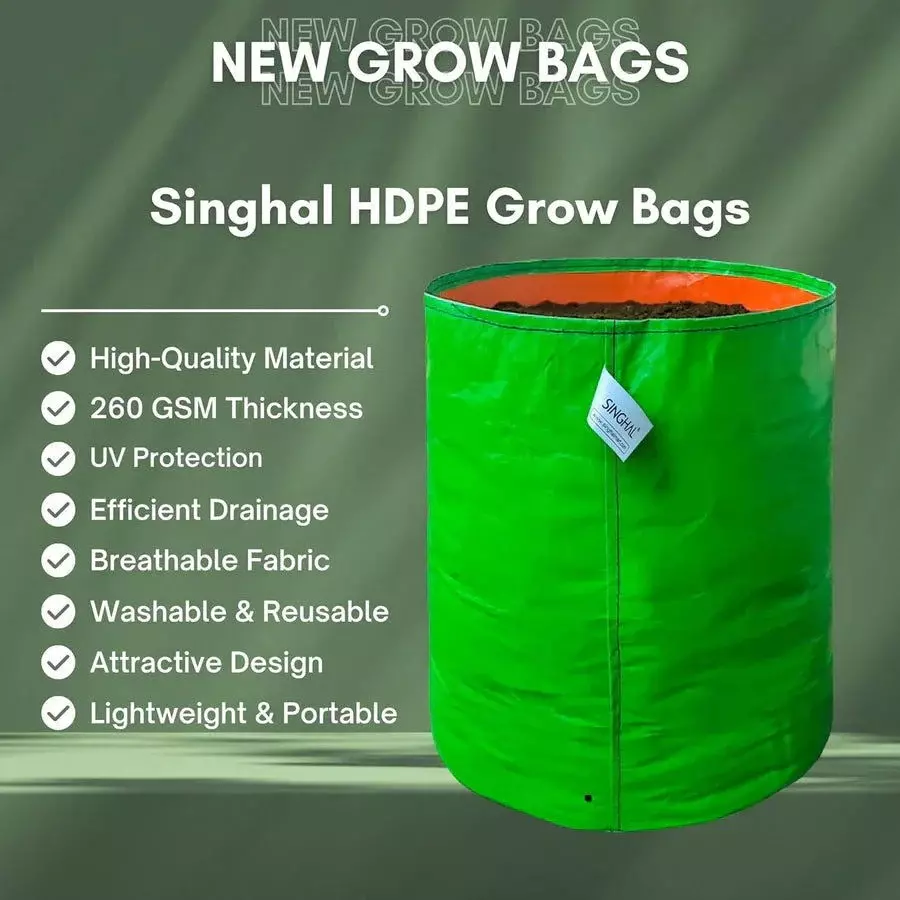 singhal-uv-protected-grow-bags-hdpe-round-shape-260-gsm-12x12-inch-size-green-gb260gsm_12x12_p100-pack-of-100-pcs