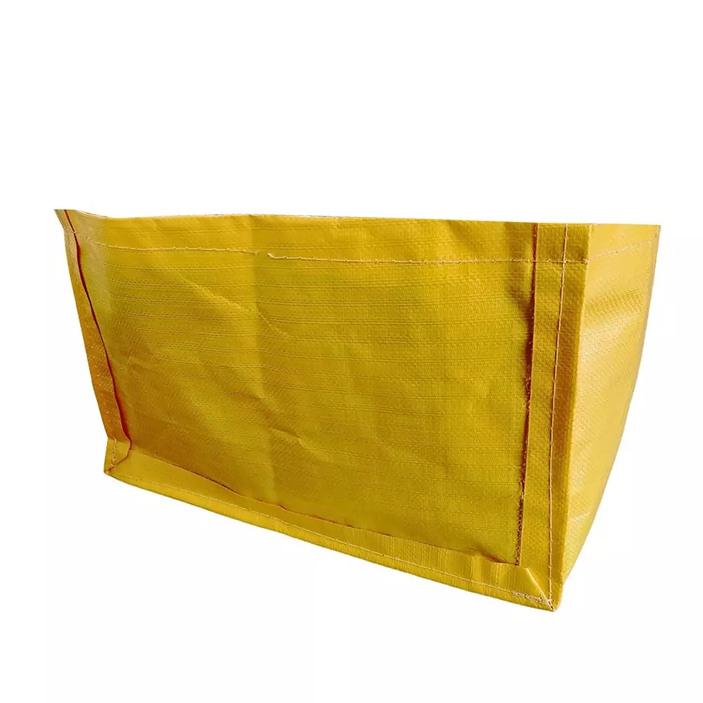 Singhal Plant Grow Bags 18x12x12 inch Yellow HDPE Rectangular (Pack of 50 Pcs)