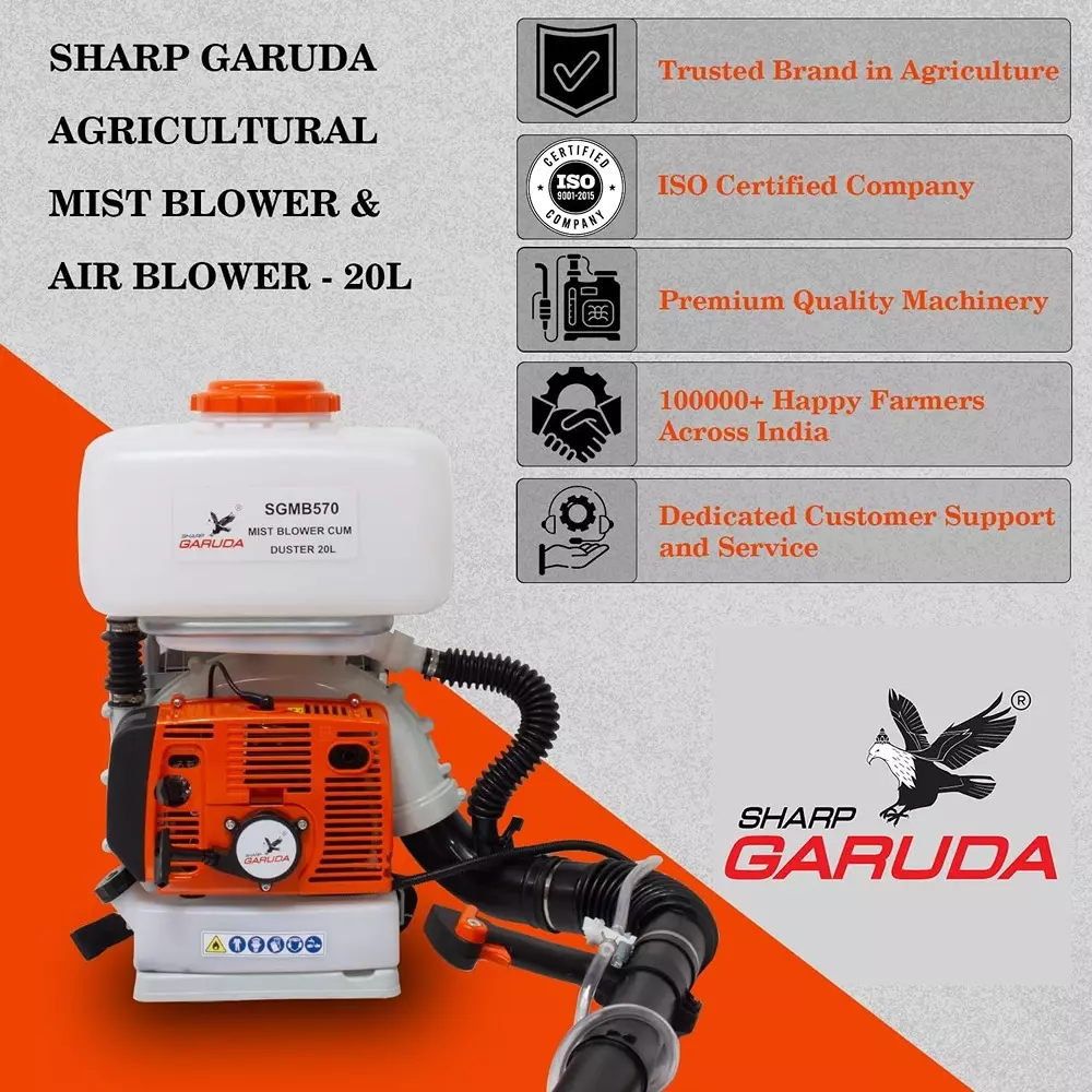 sharp-garuda-backpack-mist-blower-cum-duster-sprayer-20-l-tank-capacity-57cc-2-stroke-petrol-engine