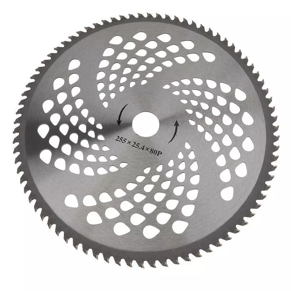 Balwaan Brush Cutter Blade Circular 80 Teeth Steel 2.8 mm Thickness 10 Inch (25.4 cm) for Farming & Gardening, 80T15