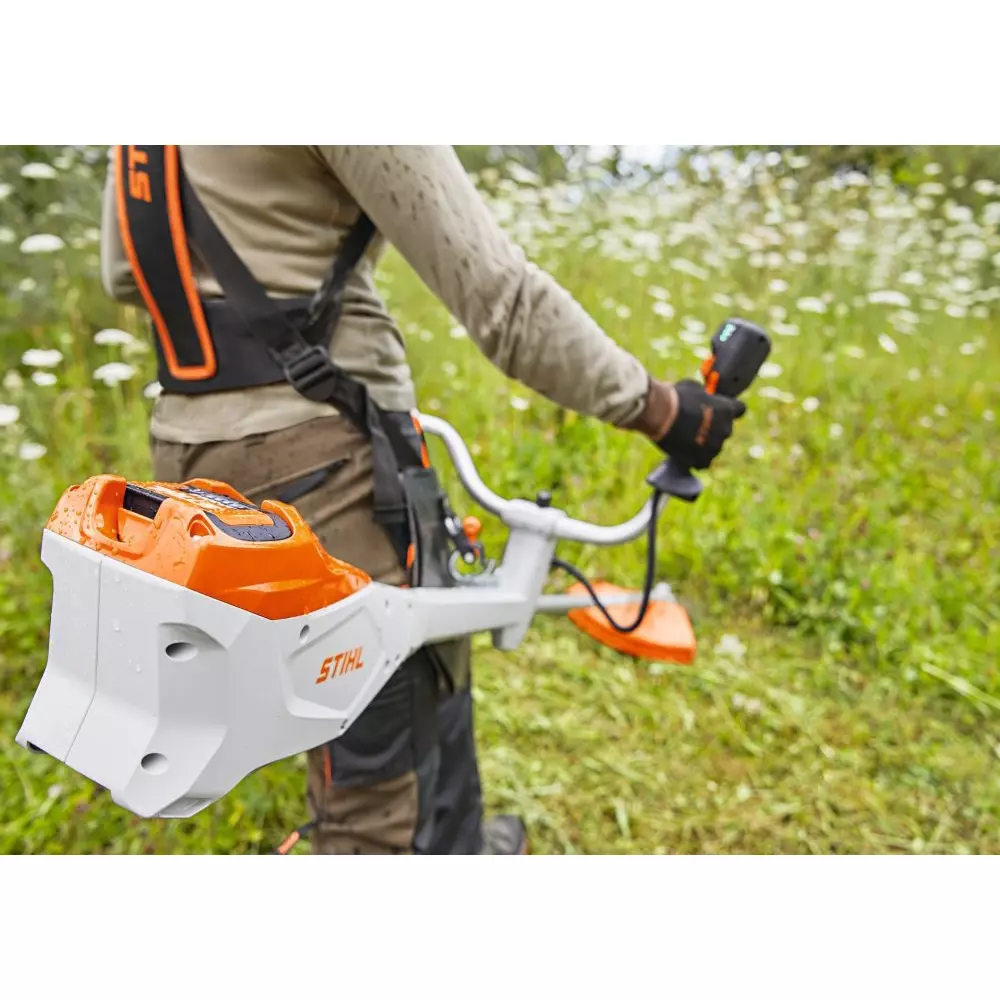 stihl-battery-operated-brushcutter-with-bike-handle-419-mm-165inch-cutting-width-soft-rubber-36v-without-battery-and-charger-fsa-135