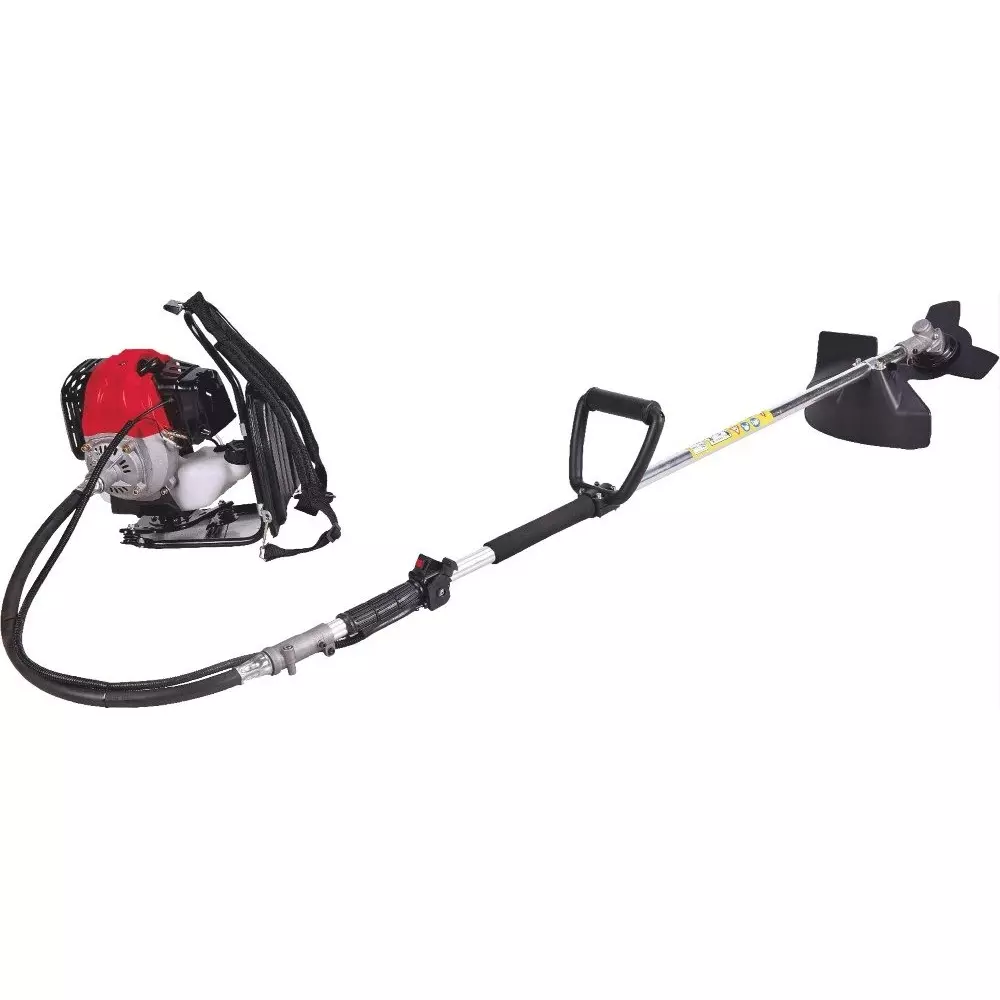 King 1.8 kW Flexible Brush Cutter Backpack Type 5 inch (125 mm) Blade Diameter and 43 CC Engine Displacement, KP-370