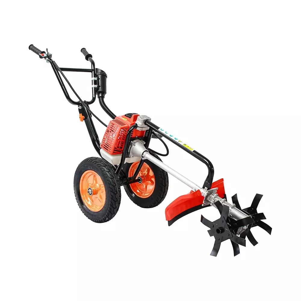 Sharp Garuda Trolley Brush Cutter Machine 63cc 2 Stroke Petrol Engine with 2T & 80T Blade, SGBCT-2