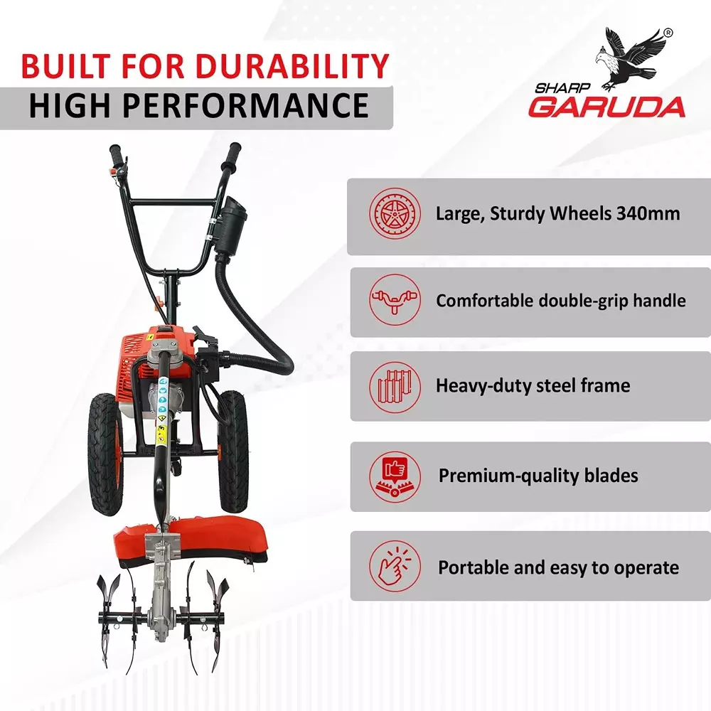 sharp-garuda-trolley-brush-cutter-machine-63cc-2-stroke-petrol-engine-with-2t-80t-blade