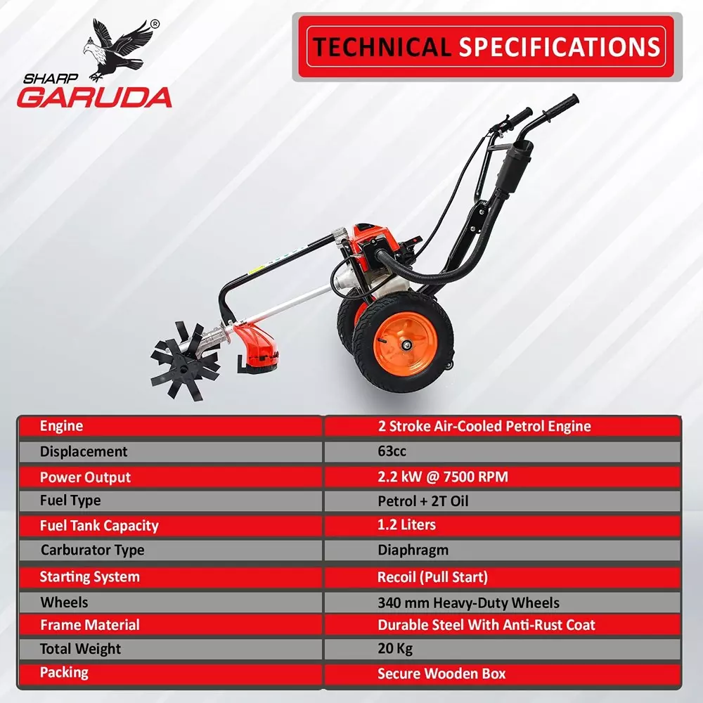 sharp-garuda-trolley-brush-cutter-machine-63cc-2-stroke-petrol-engine-with-2t-80t-blade