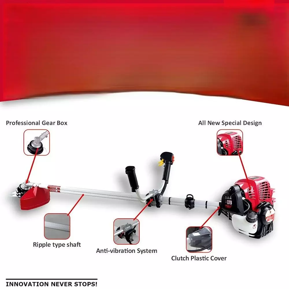 Falcon Brush Weed Cutter Multicolor Trimmer Head 4 Stroke 0.80 kW for Gardening & Agricultural Use, FBC-34 (Pack of 2 Pcs)