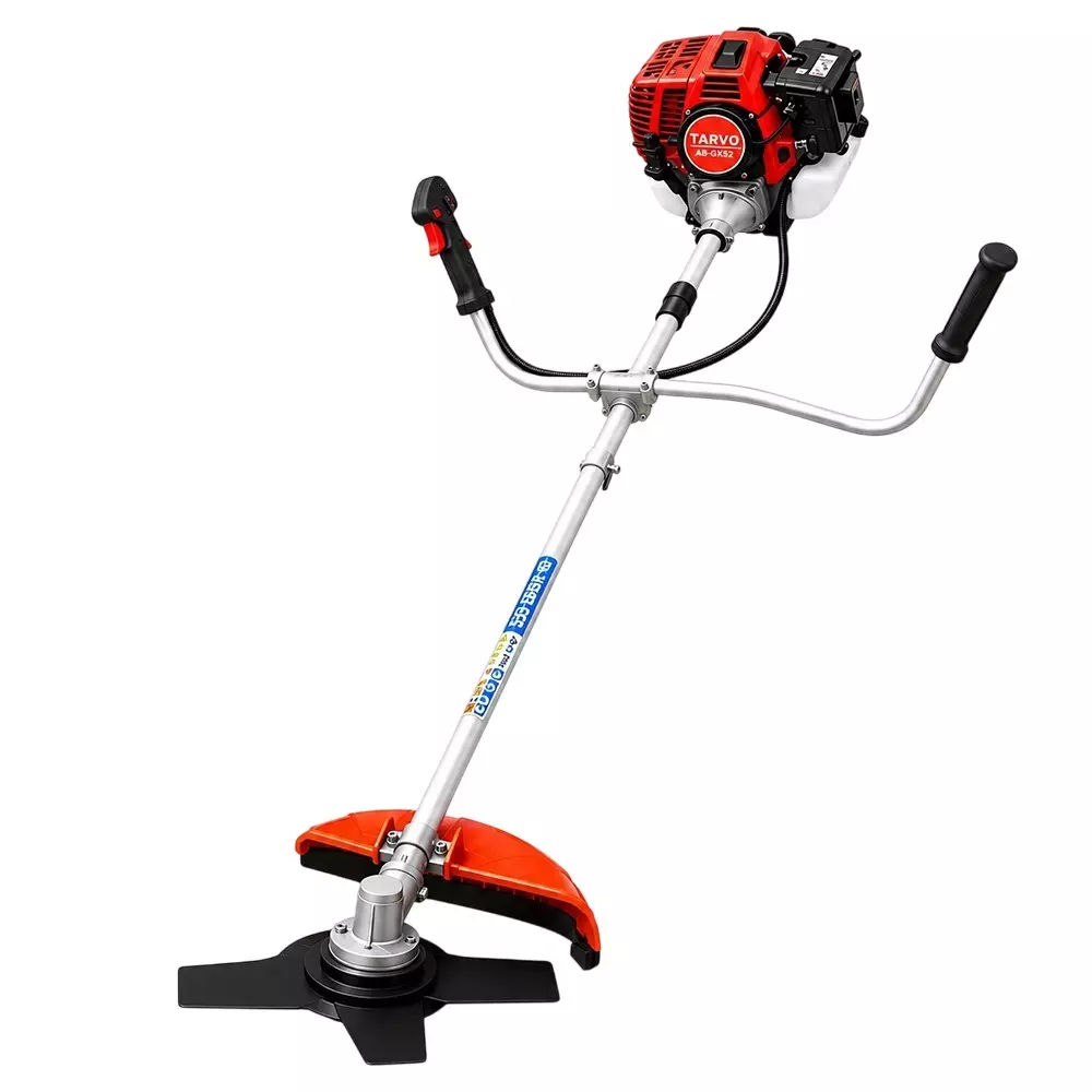 Tarvo 1.75 kW Brush Cutter With 2 Stroke, 1 Cylinder, Air Cooled Engine, 52 CC Displacement and 3T Blade, AB-52