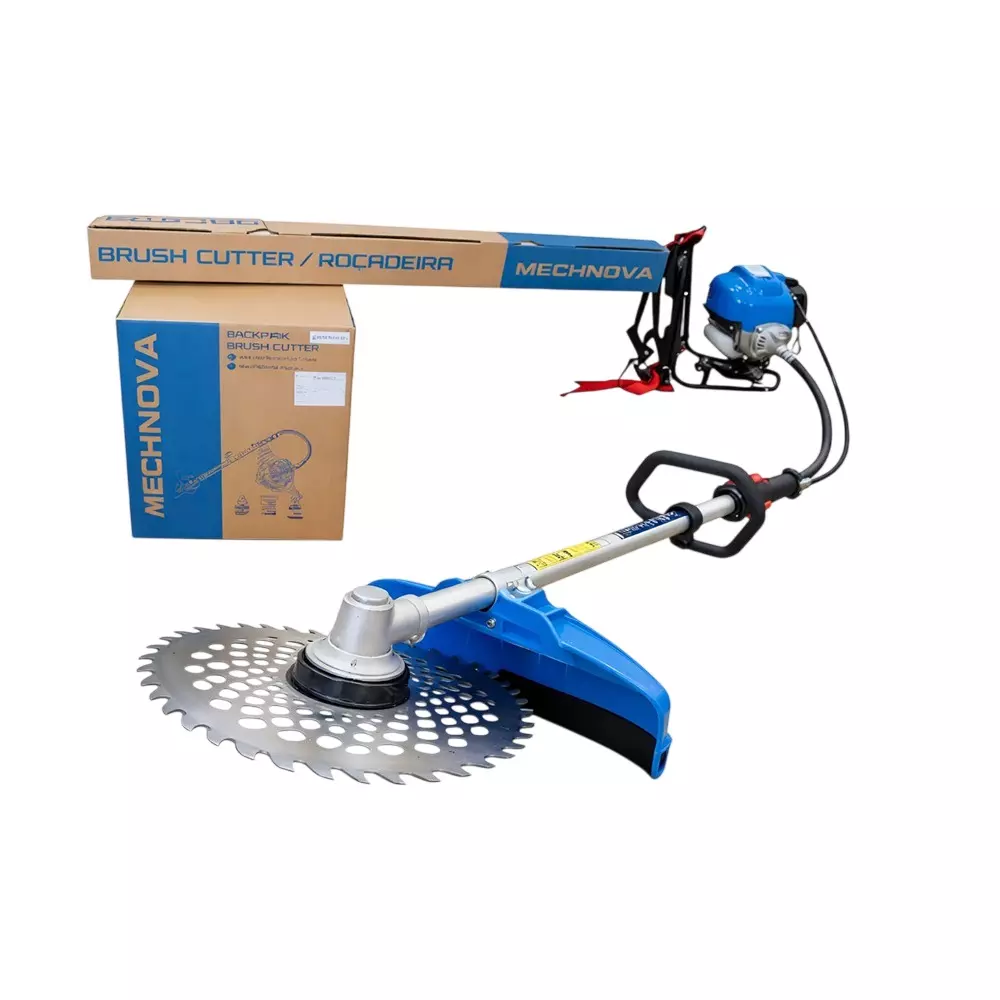 MECHNOVA 1.35 HP Back Pack Brush Cutter with 4 Stroke, 37.7 cc Petrol Engine and 1.25 L Fuel Tank Capacity, MBC37SBC
