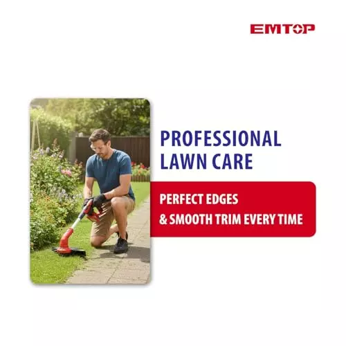 emtop-cordless-grass-trimmer-20-v-with-300-mm-cutting-diameter-and-8200-rpm-battery