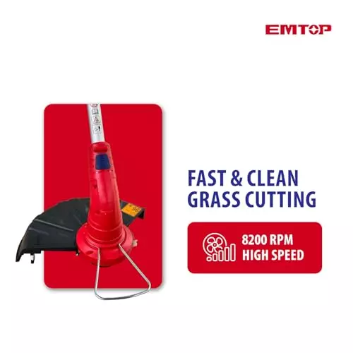 emtop-cordless-grass-trimmer-20-v-with-300-mm-cutting-diameter-and-8200-rpm-battery