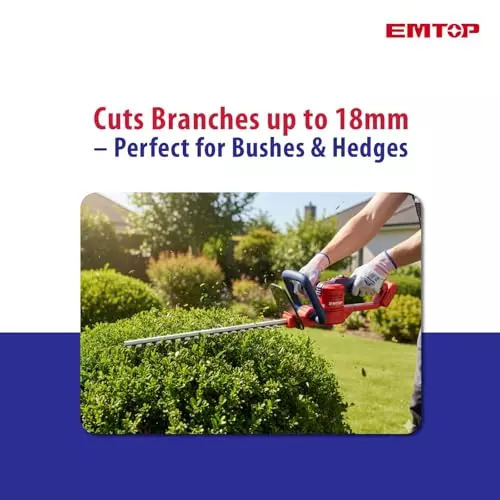 emtop-cordless-hedge-trimmer-20-v-with-460-mm-laser-cut-blade-and-20-ah-battery-kit