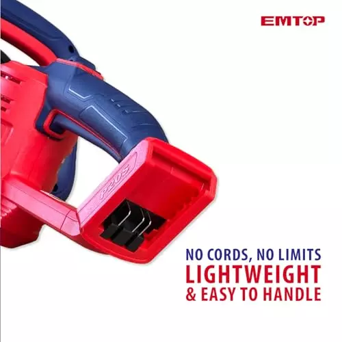 emtop-cordless-hedge-trimmer-20-v-with-460-mm-laser-cut-blade-and-20-ah-battery-kit