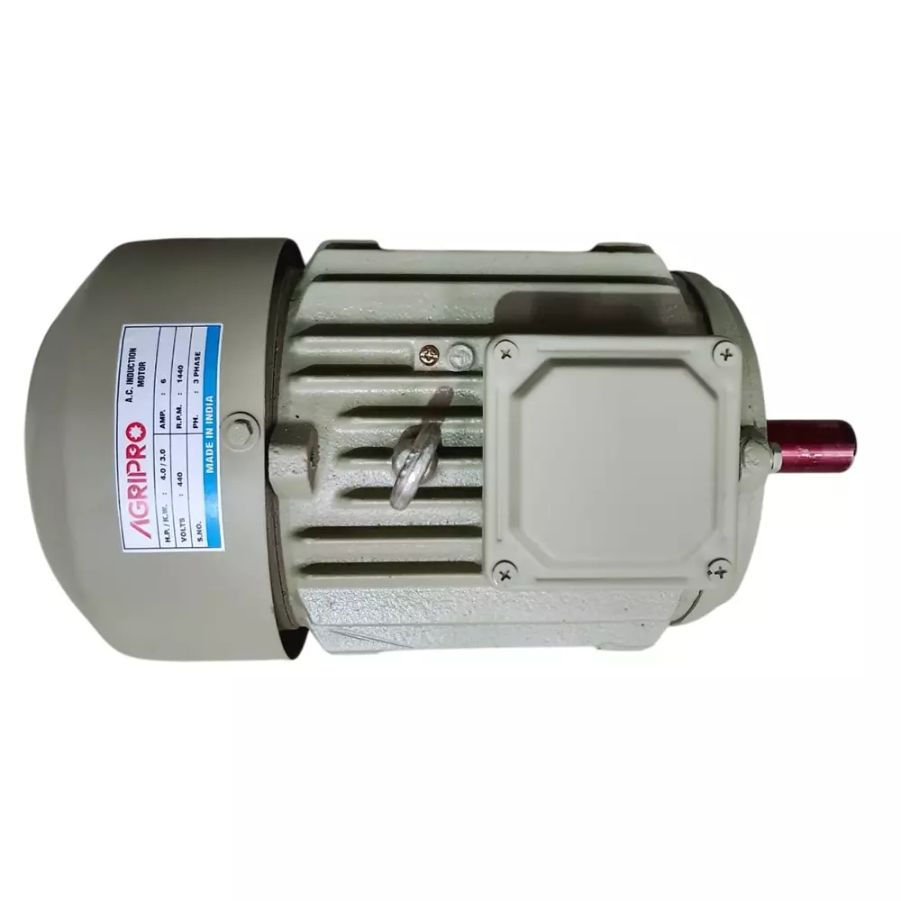AgriPro 4 HP Three Phase Motor 440V 1440 RPM for Chaff Cutter APCC9Z