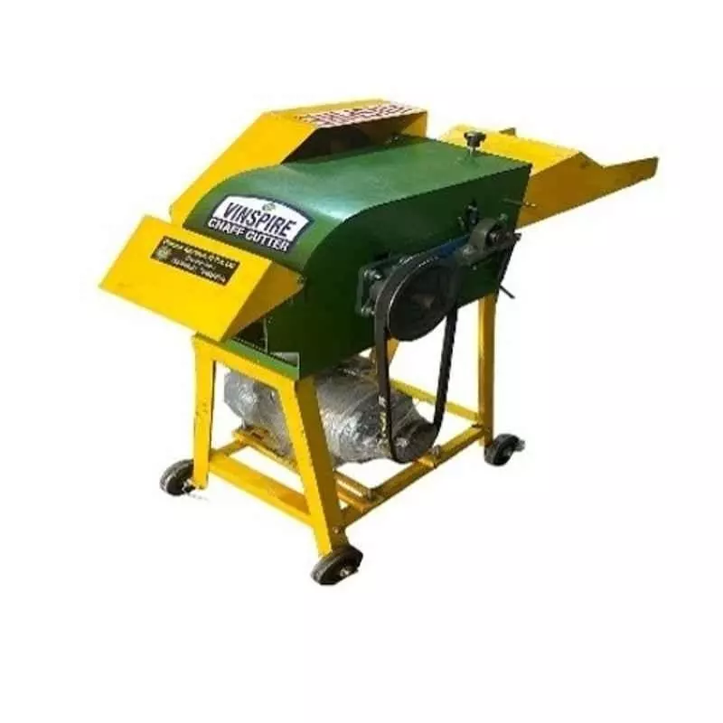 Vinspire Chaff Cutter Machine Mild Steel 4 Blades 300-1000 Kg/hr Cutting Capacity with 2 HP Motor