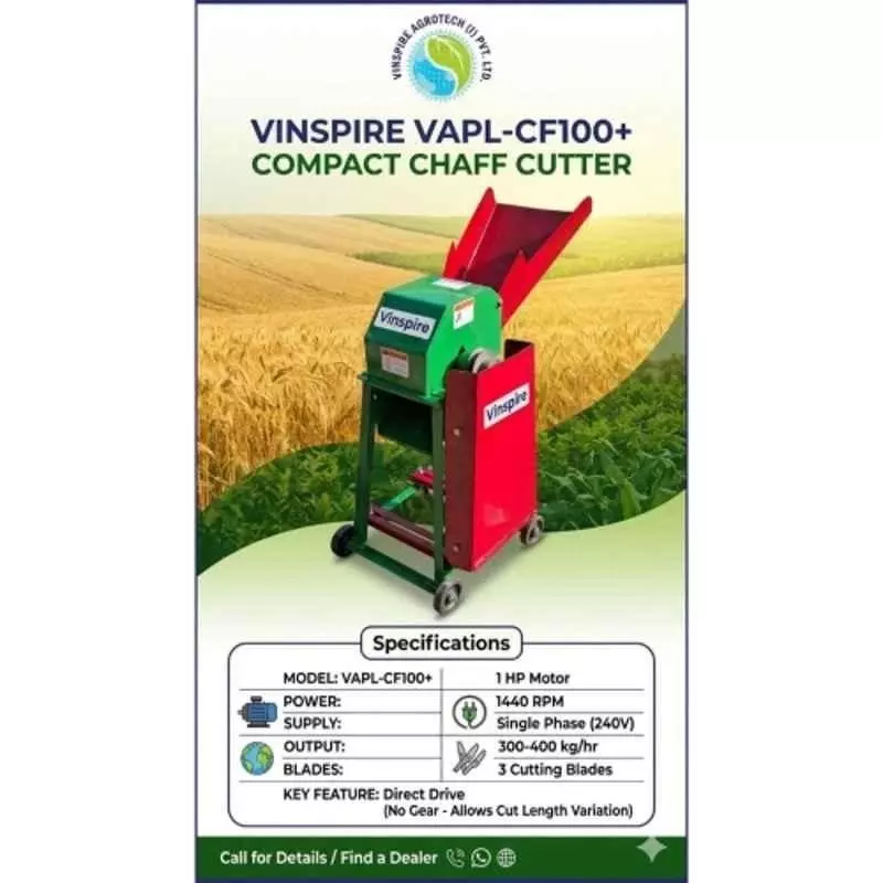 vinspire-1hp-300-400kghr-mild-steel-automatic-chaff-cutter-machine