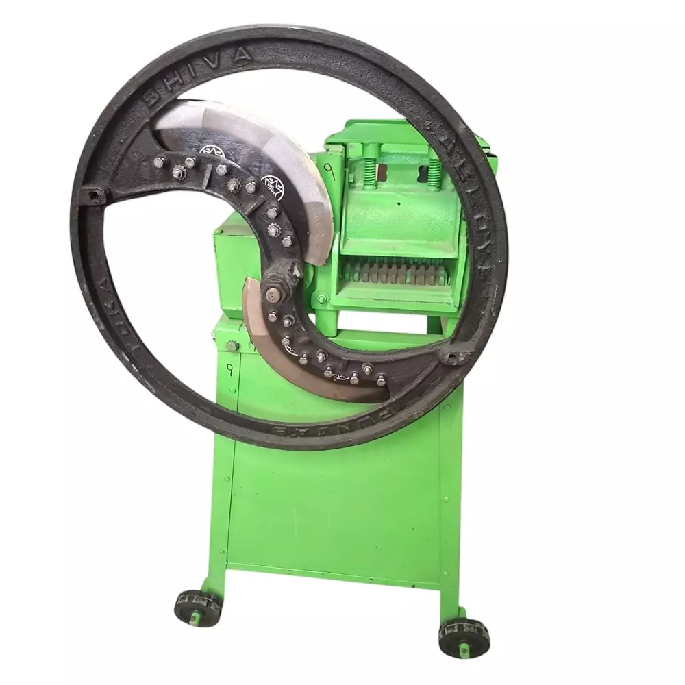 K.B.S. Chaff Cutter 2-in-1 Kutti Machine With Motor, Hand & Motor Operated, 2 High Carbon Steel Blades for Dairy Farming