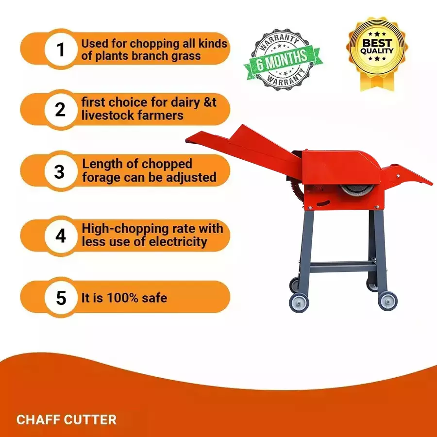 AgriPro 3 HP Chaff Cutter 5 Blades without Motor