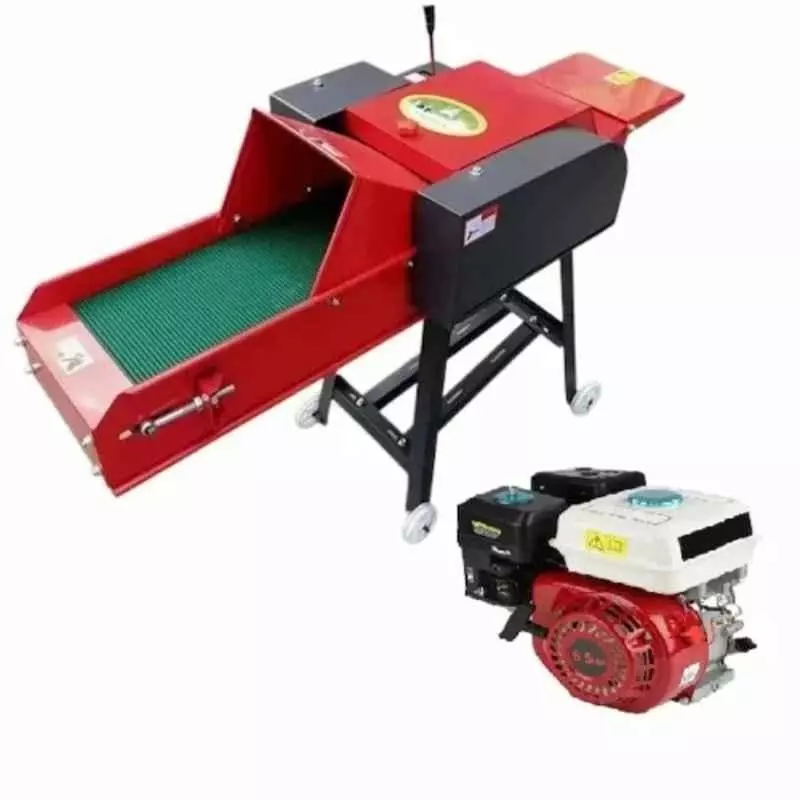 Vinspire Chaff Cutter Machine 5 Blades 800 Kg/hr Cutting Capacity with 6.5 HP Petrol Engine & Conveyor Belt