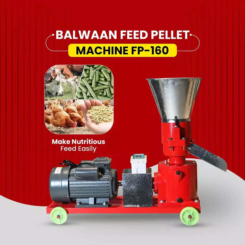 balwaan-feed-pellet-machine-5-hp-3-roller-system-100-130-kgh-productivity-3-to-8-mm-pellet-size-fp-160