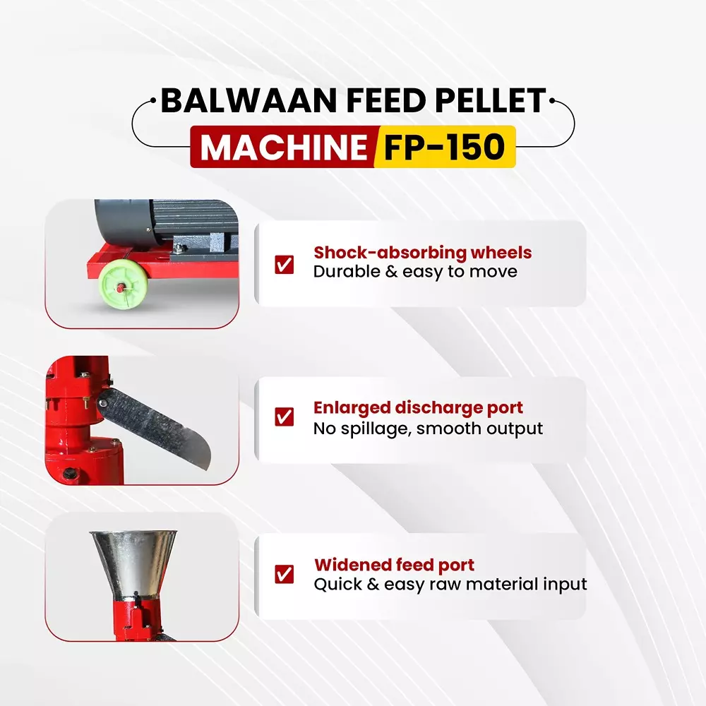 balwaan-feed-pellet-machine-4-hp-motor-power-80-100-kgh-production-capacity-138-mm-plate-diameter-fp-150